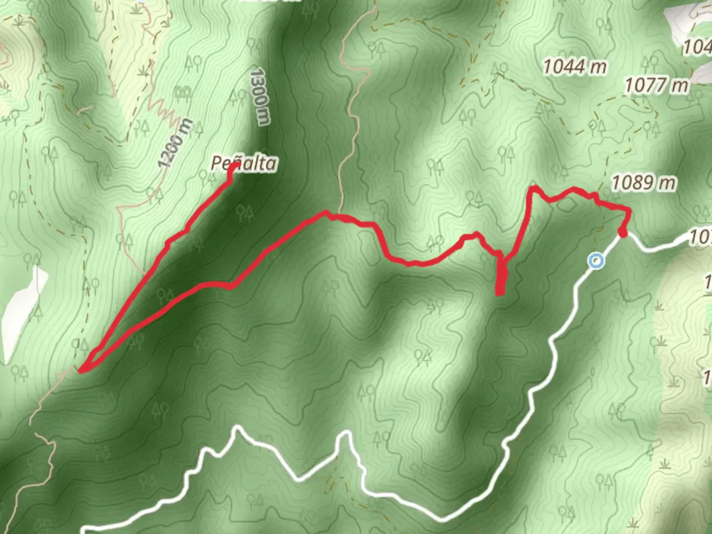 An image depicting the trail El Pilarillo - Penalta and its surrounding area.