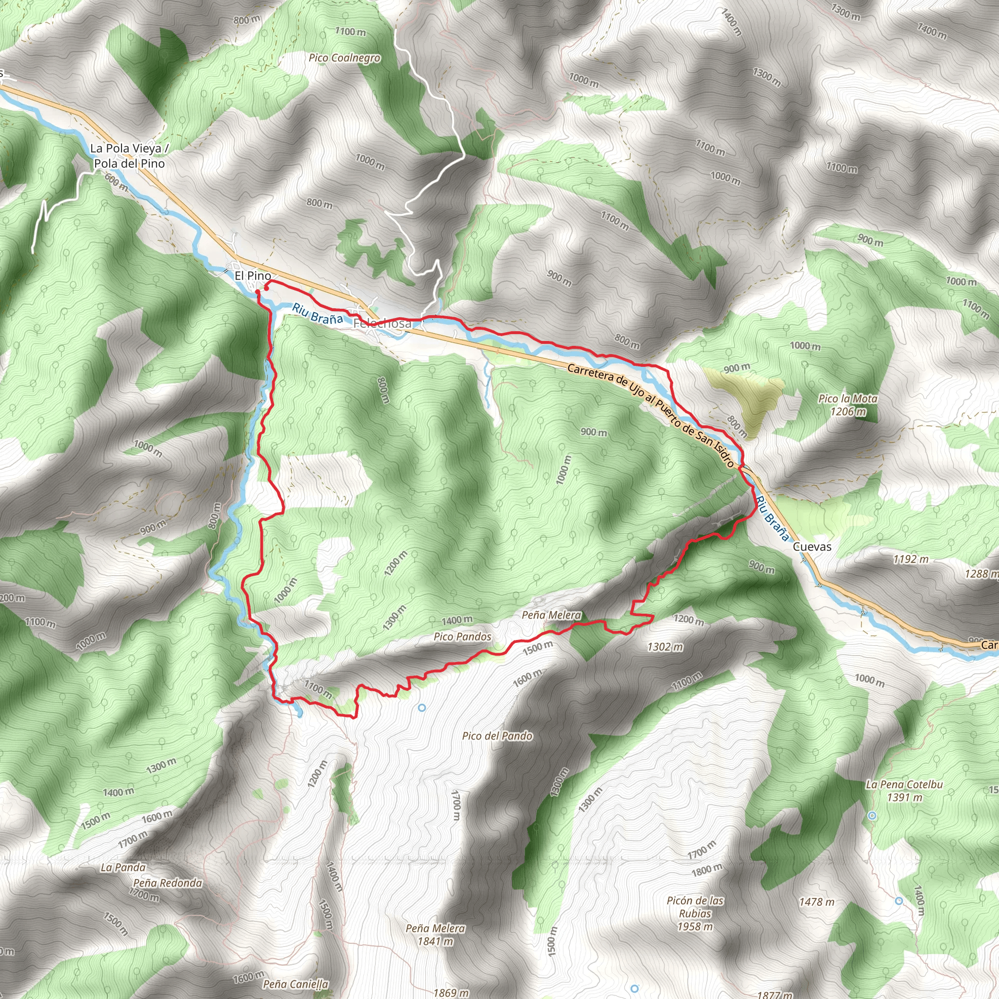 Foces del Pino mobile static map