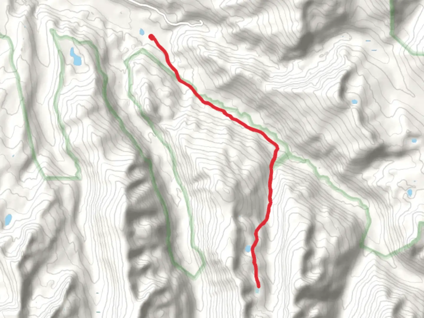 An image depicting the trail Granite Lake Trail and its surrounding area.