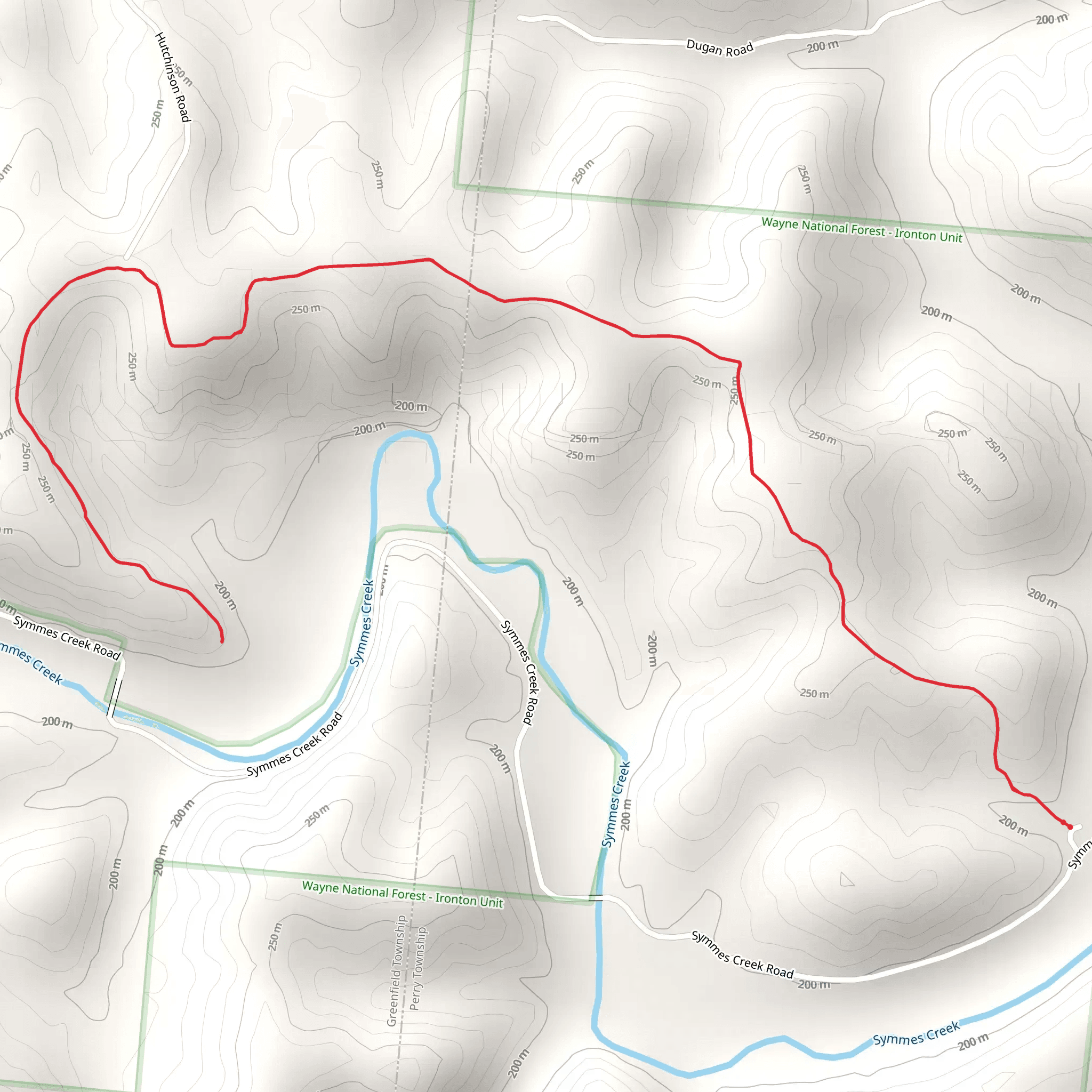 Symmes Creek North Trail mobile static map