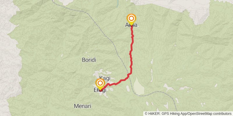 Kokoda Track stage 3 Map