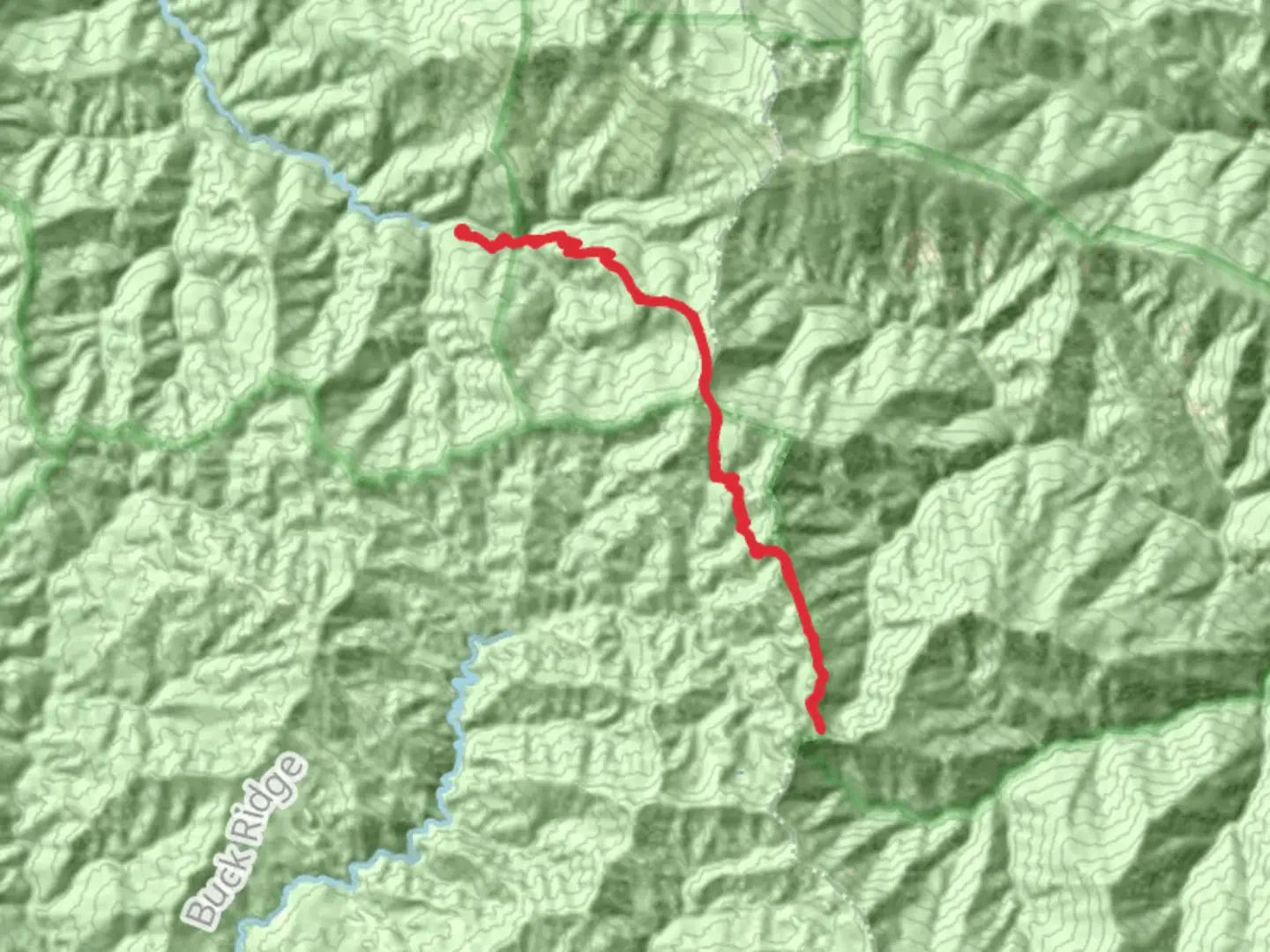 An image depicting the trail Devil's Hole Ridge Trail and its surrounding area.