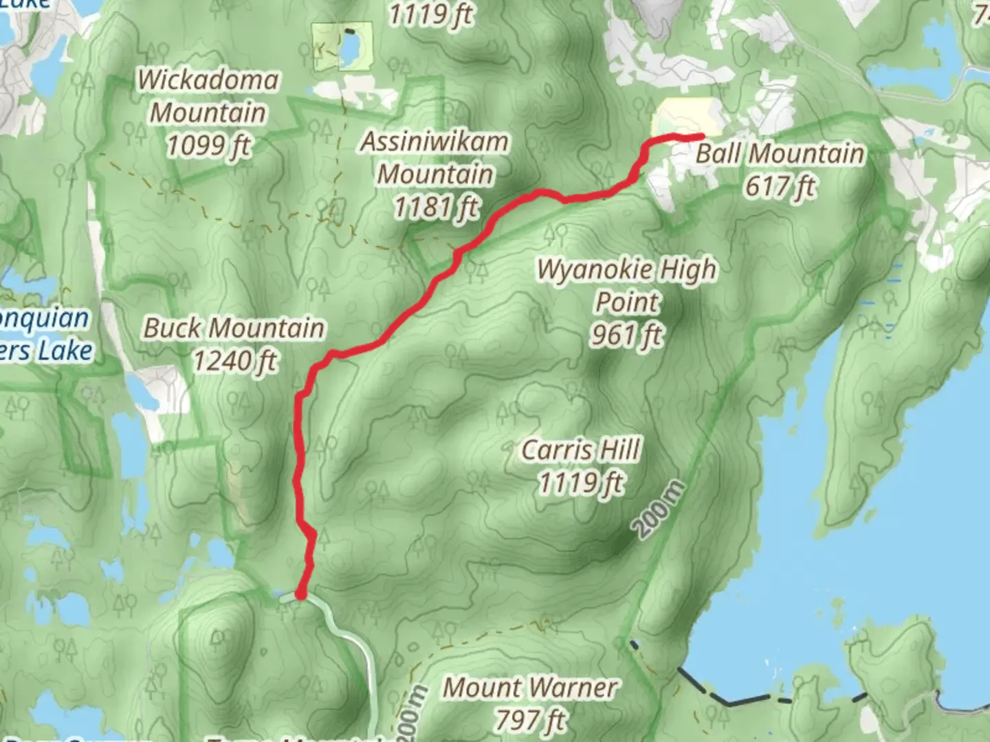 An image depicting the trail Otterhole Trail and its surrounding area.
