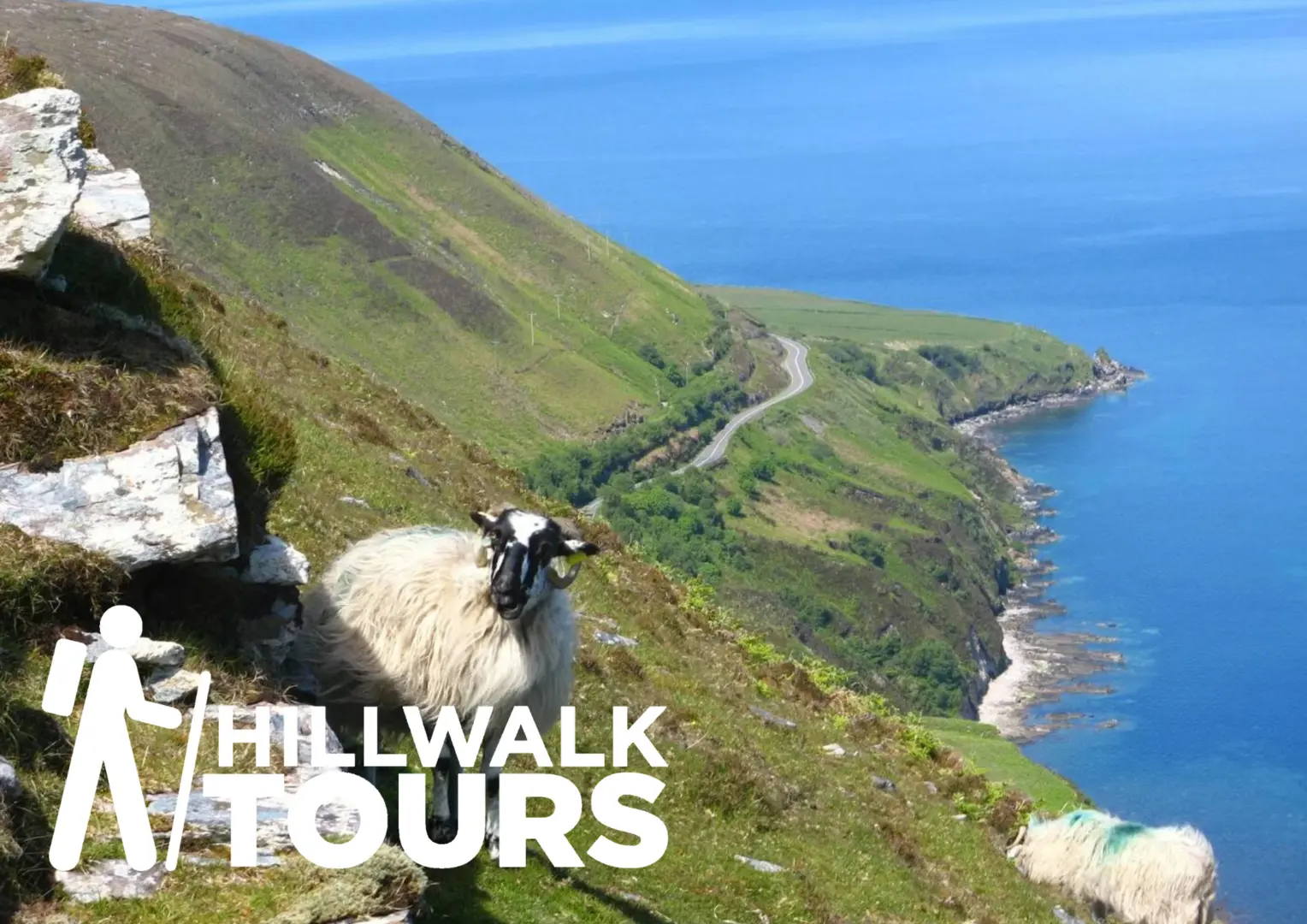 An image depicting the trail Kerry Way 8-Day Gentle Tour (Hillwalk Tours) and its surrounding area.