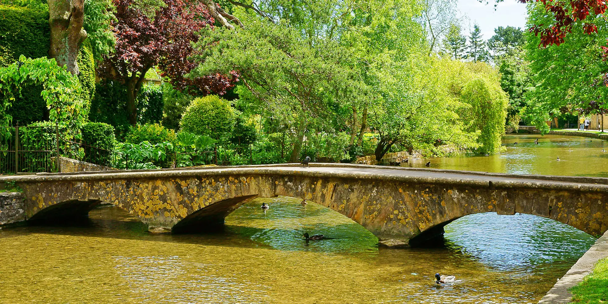 An image depicting the trail Naunton and the Slaughters from Bourton-on-the-Water and its surrounding area.