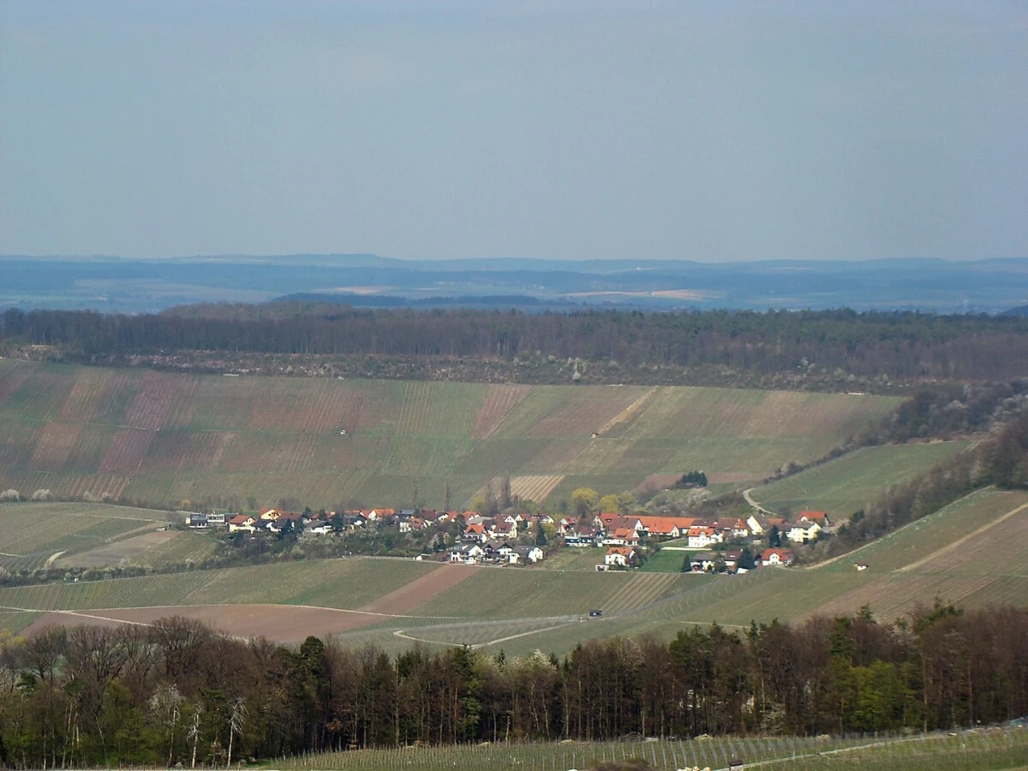 An image depicting the trail Eichelberg and Schöne Aussicht Loop and its surrounding area.