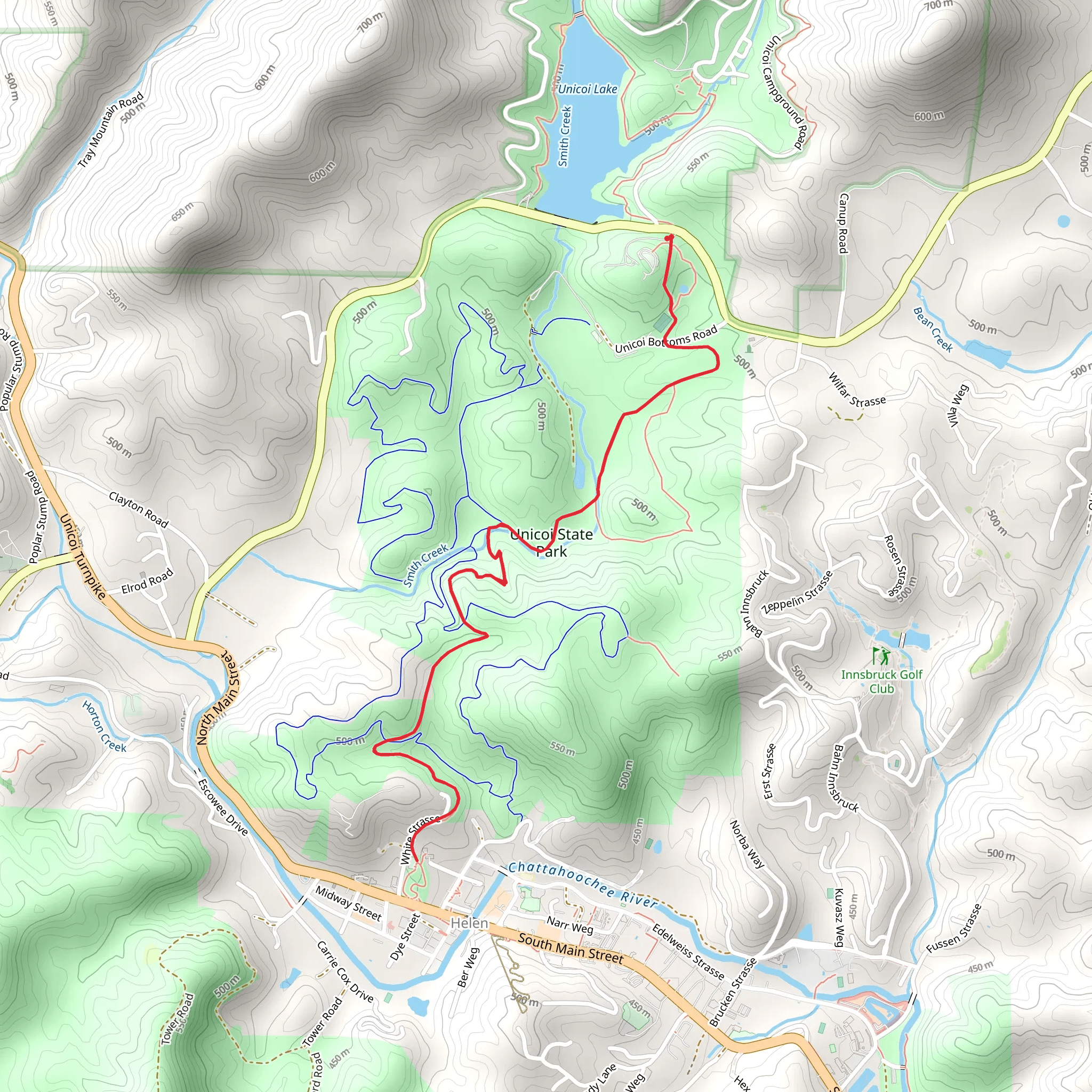 Helen Trail mobile static map