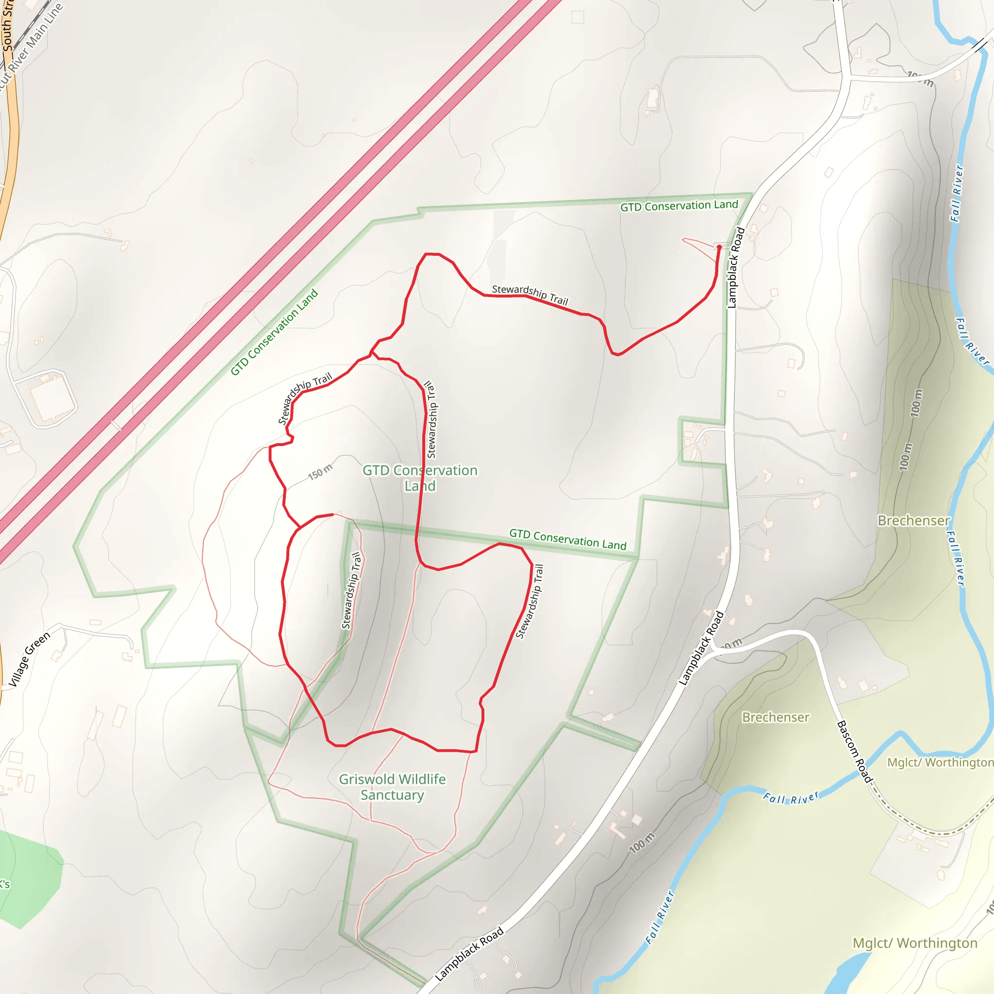 Stewardship Loop Trail mobile static map