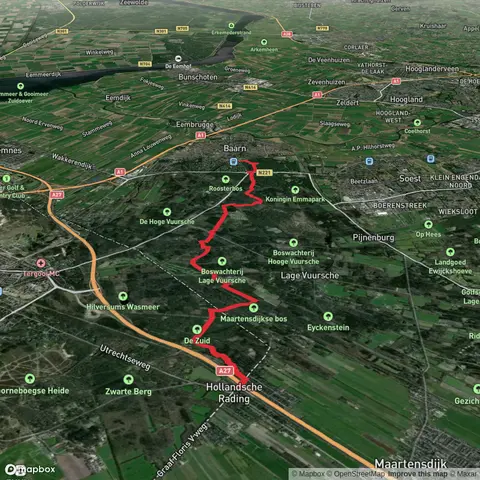 Hollandsche Rading to Baarn via Oertijd Route and Trekvogelpad