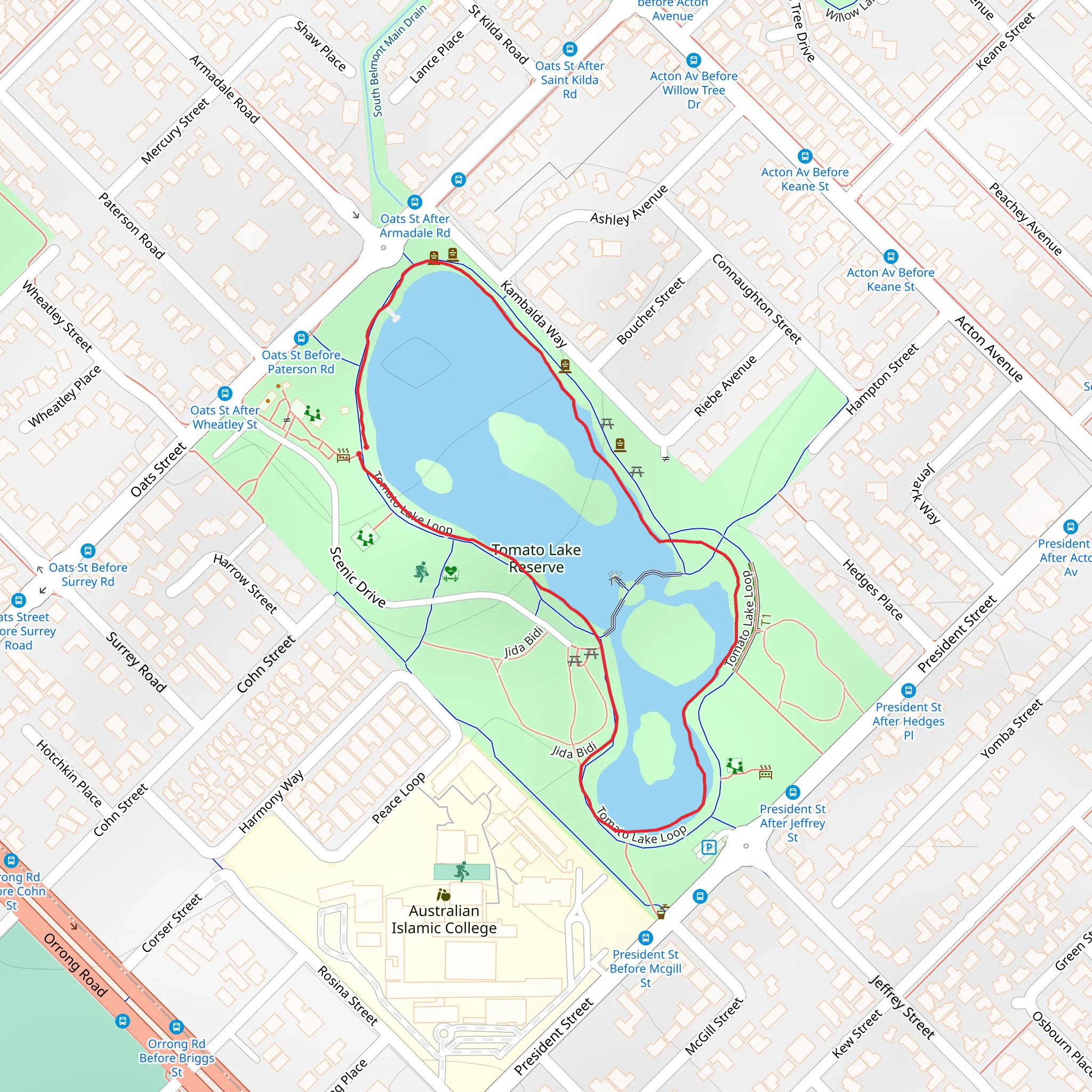 Tomato Lake Walk mobile static map