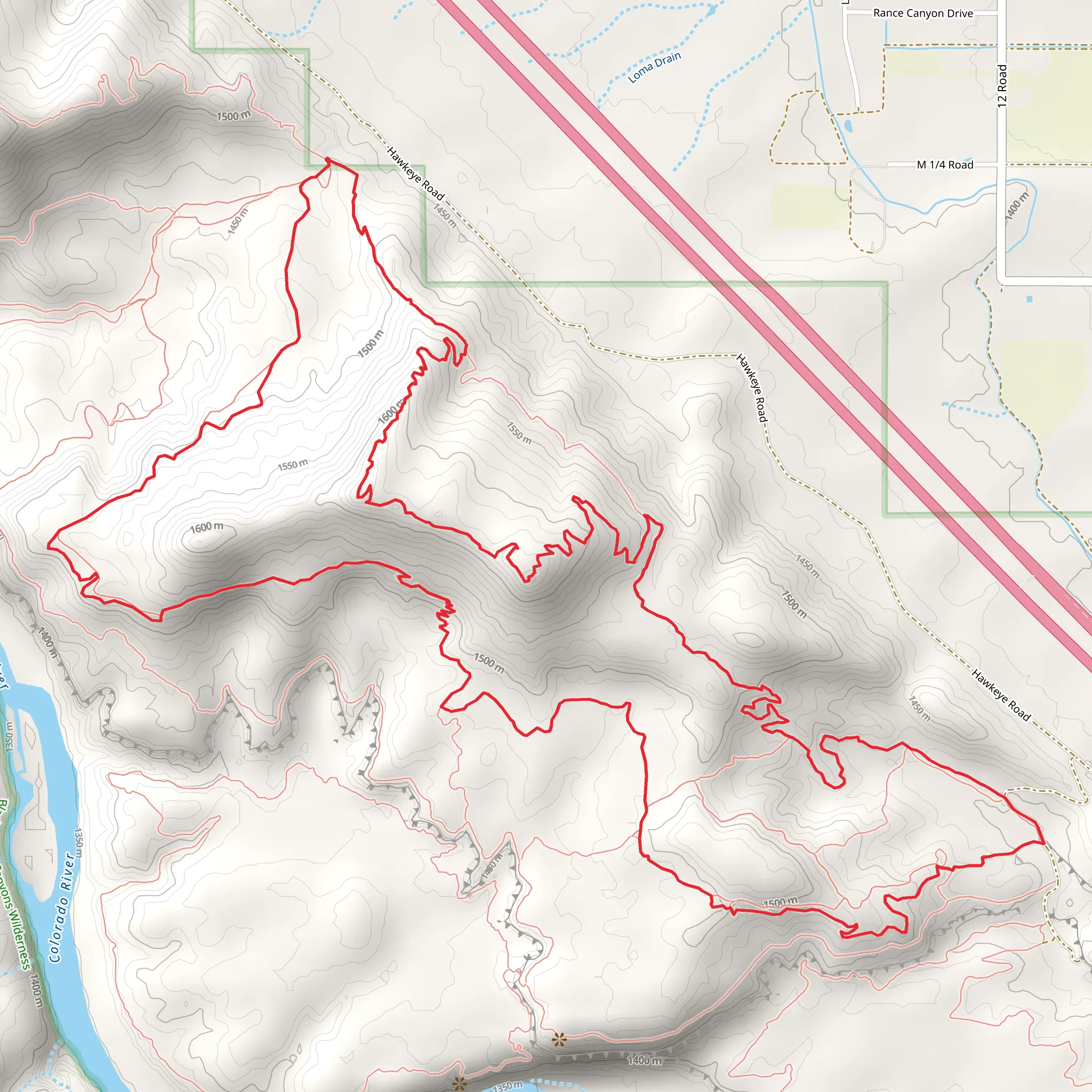 Moore Fun - Wranglers Loop Trail mobile static map