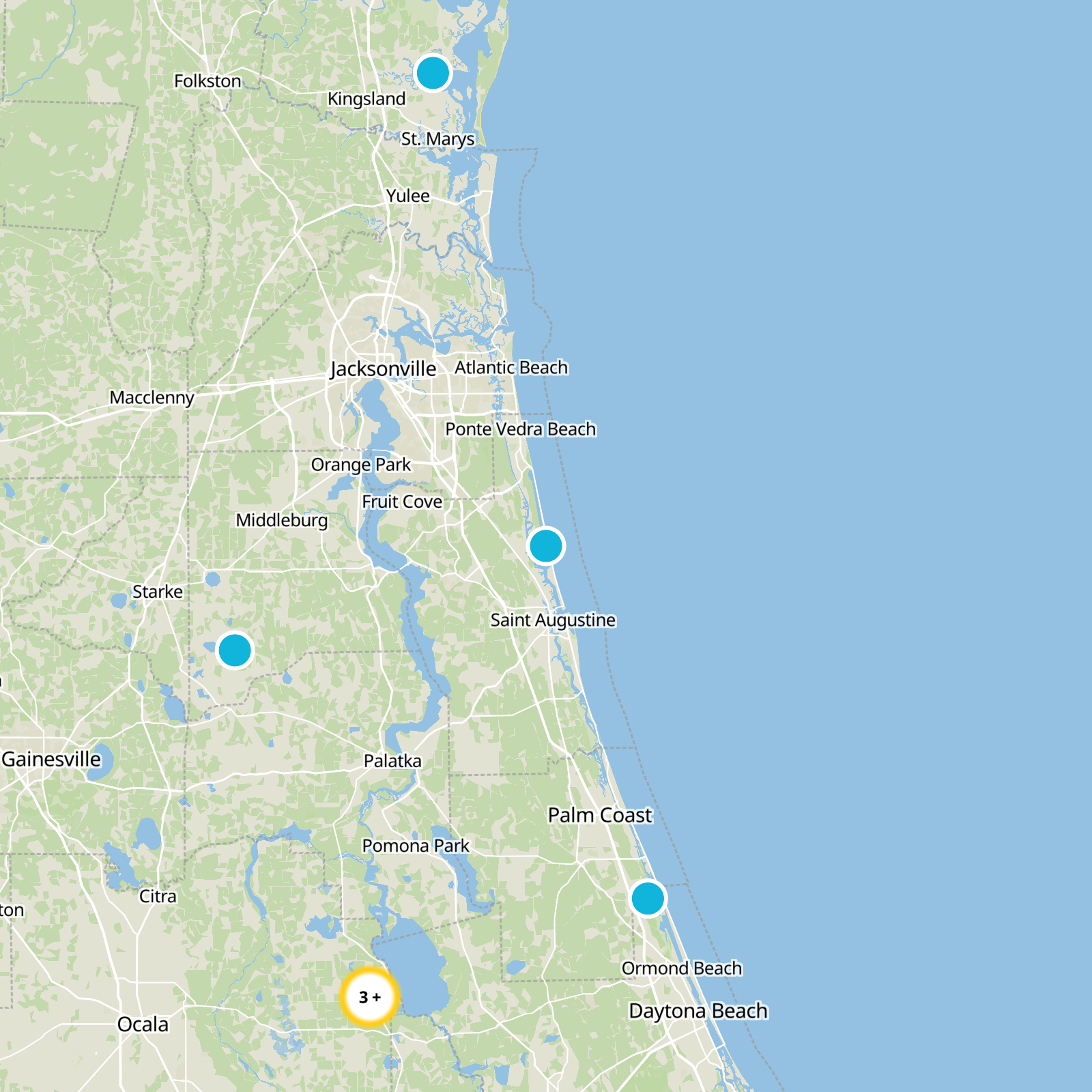 St. Johns County Static Map
