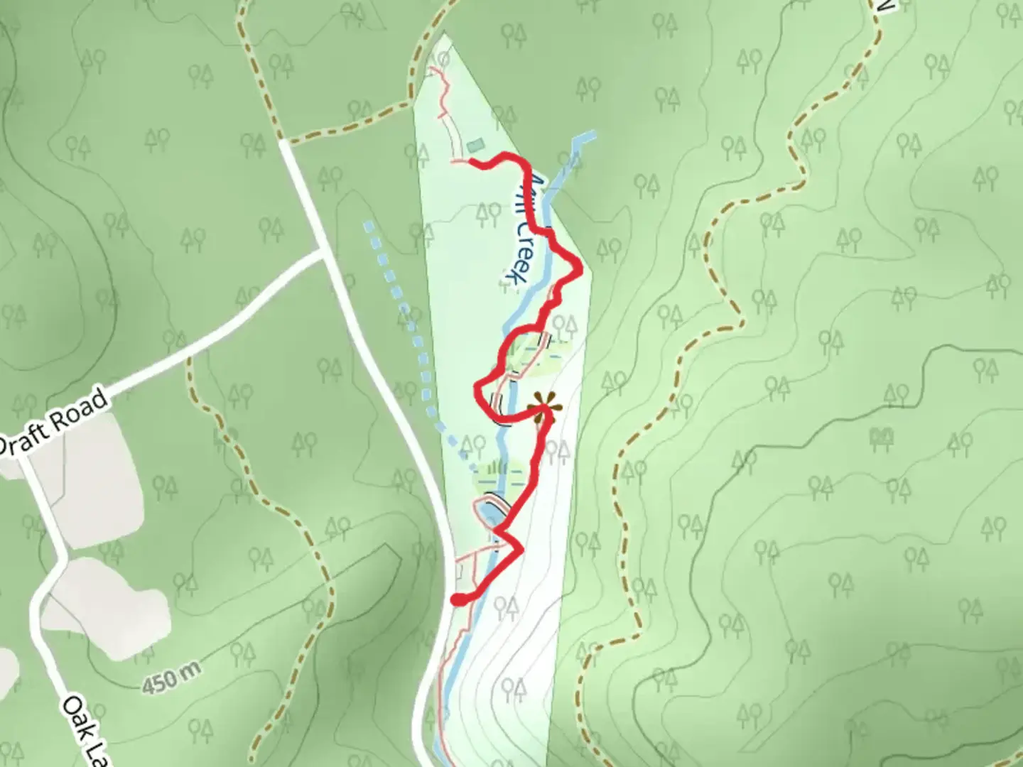 An image depicting the trail Fenwick Wetlands Trail and its surrounding area.