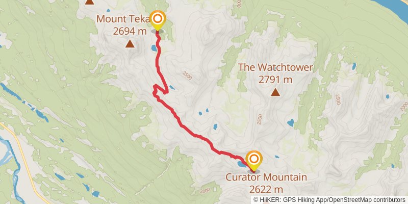 Great Divide Trail stage 49 Map