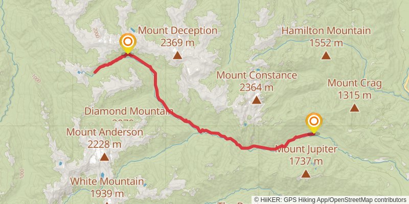 Dosewallips River via Dosewallips Road Trail stage 4 Map