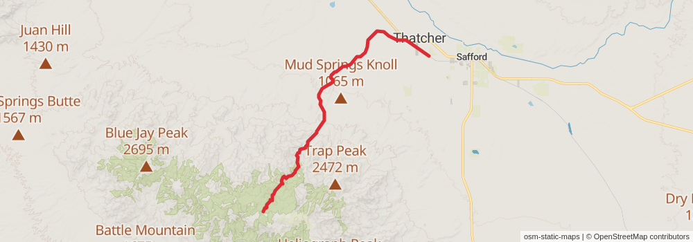 Grand Enchantment Trail stage 21 Map