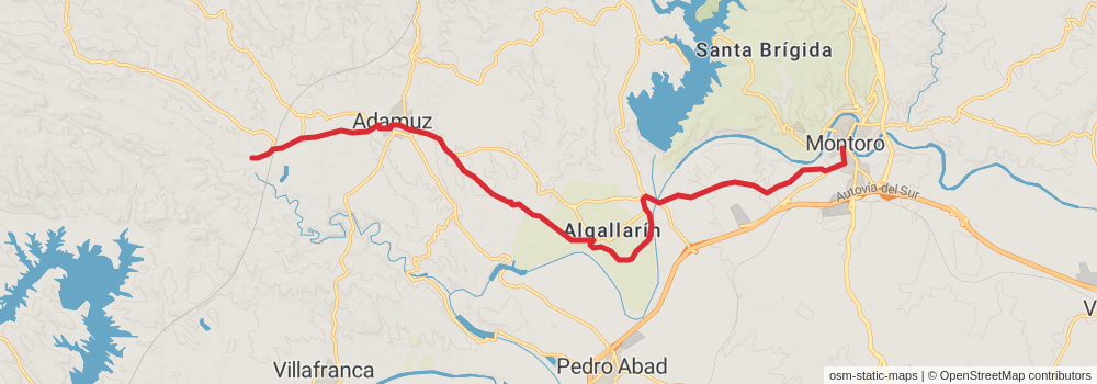 GR 48 - Sierra Morena - Andalusia stage 22 Map
