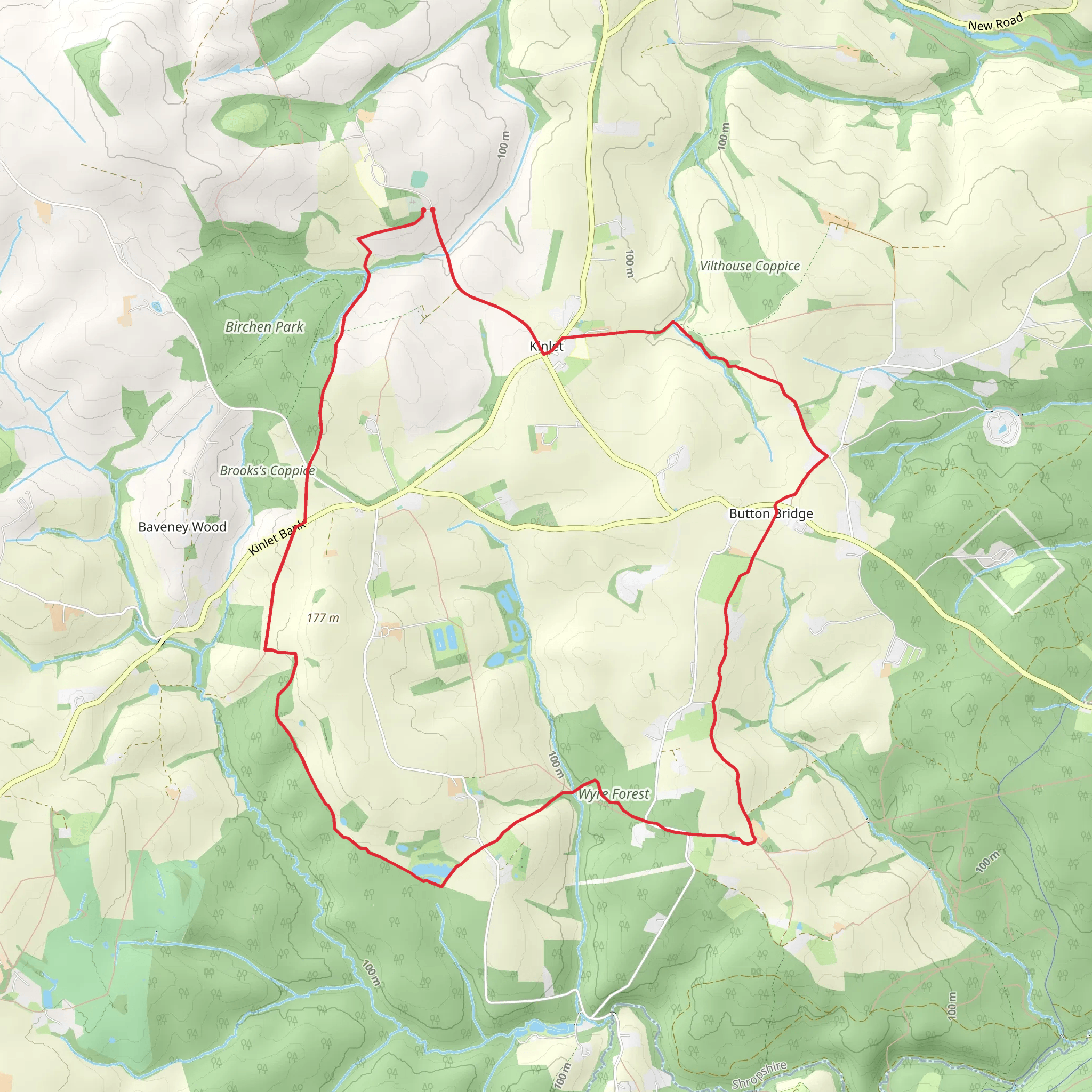 Upper Wood Loop mobile static map