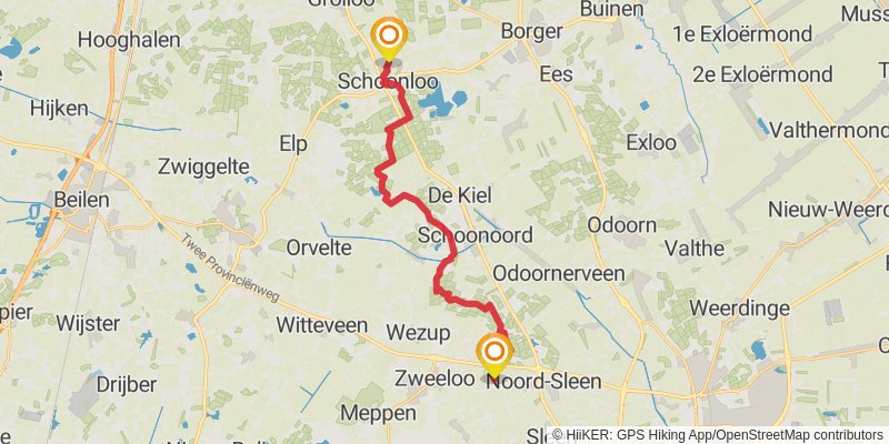 Pieterpad 1 stage 5 Map