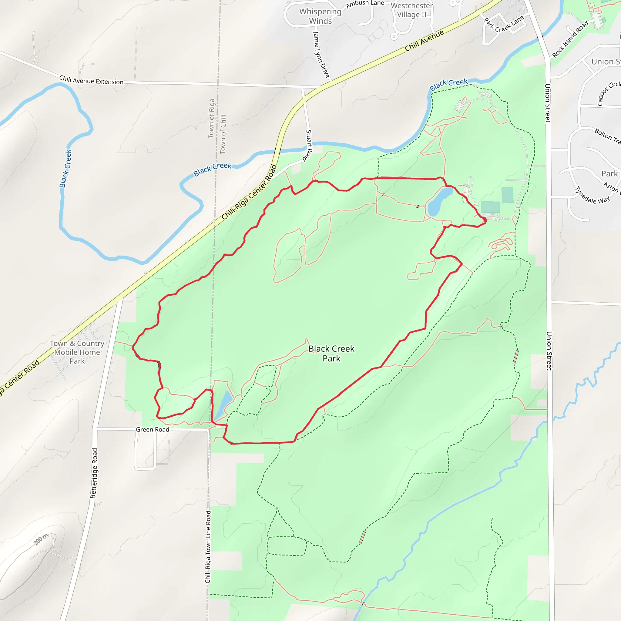 Blue Markers Loop mobile static map