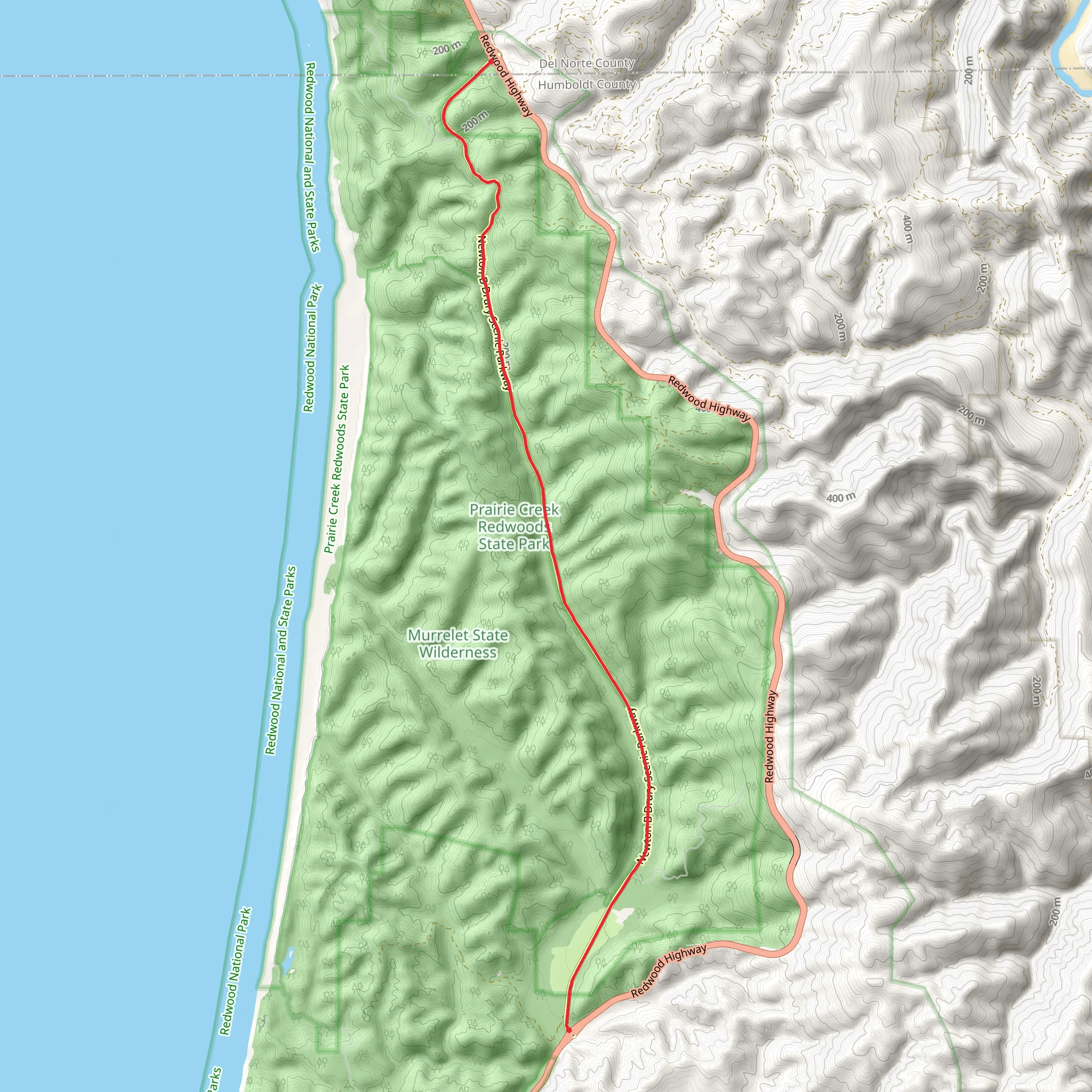 Newton B Drury Scenic Parkway mobile static map