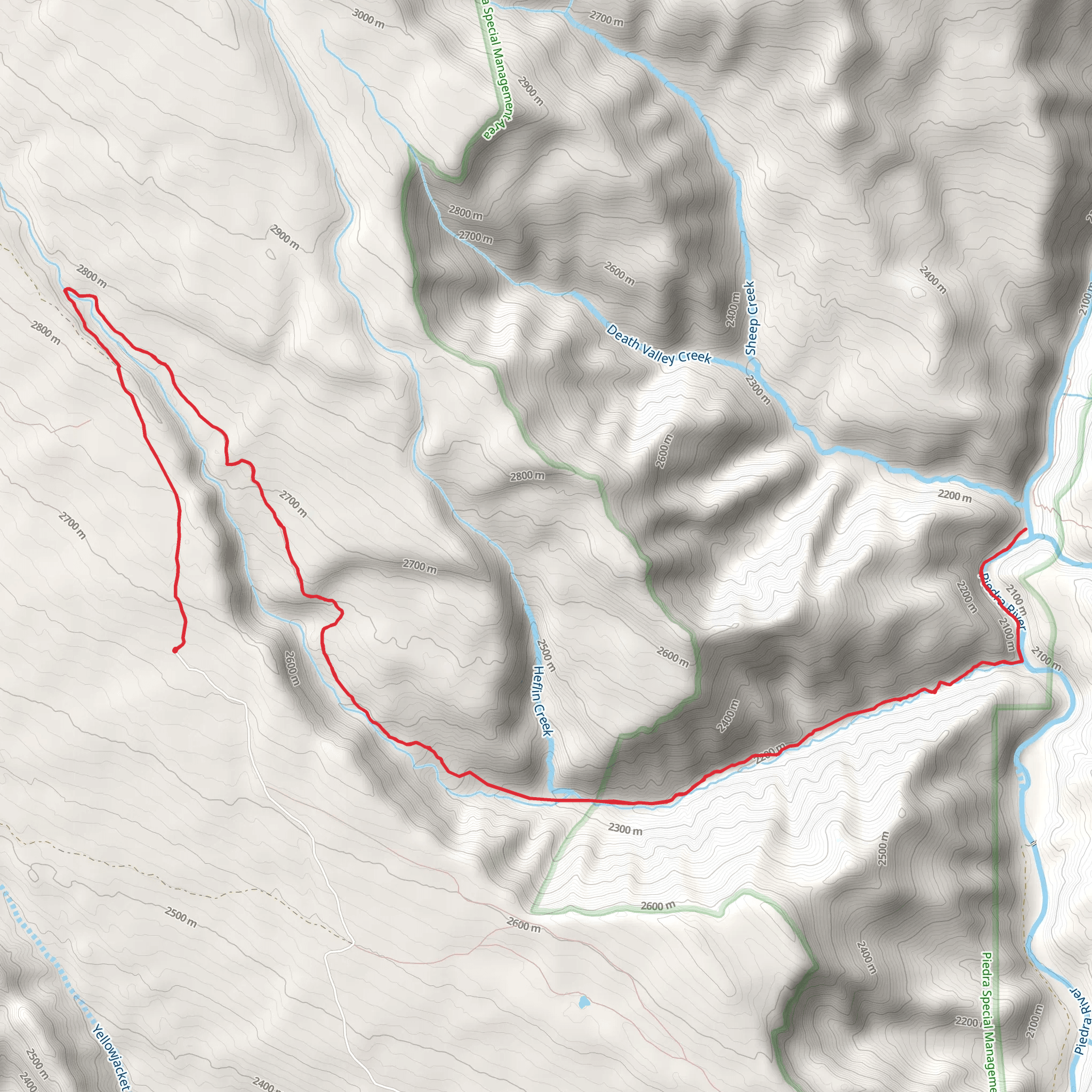 Devils Hole Trail mobile static map