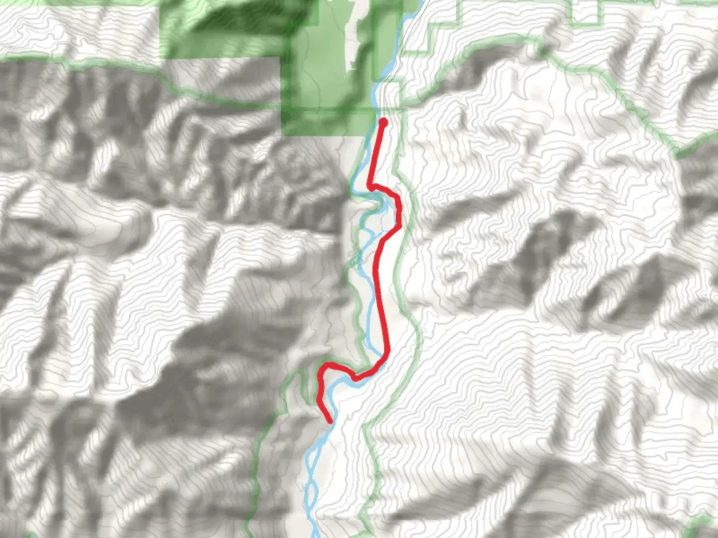 An image depicting the trail Glines Canyon Dam Spillway Overlook via Bypass Trail and its surrounding area.