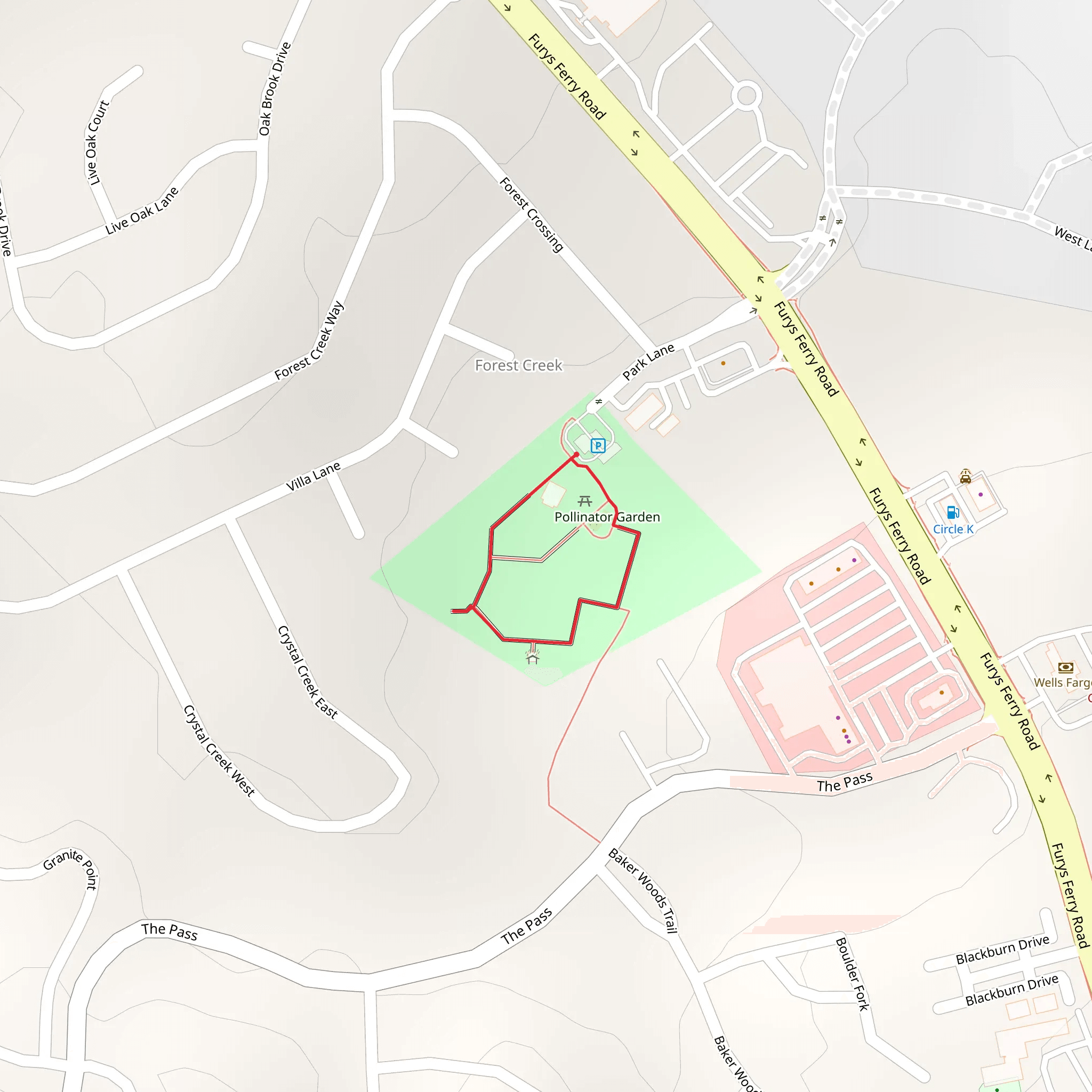 Reed Creek Loop mobile static map