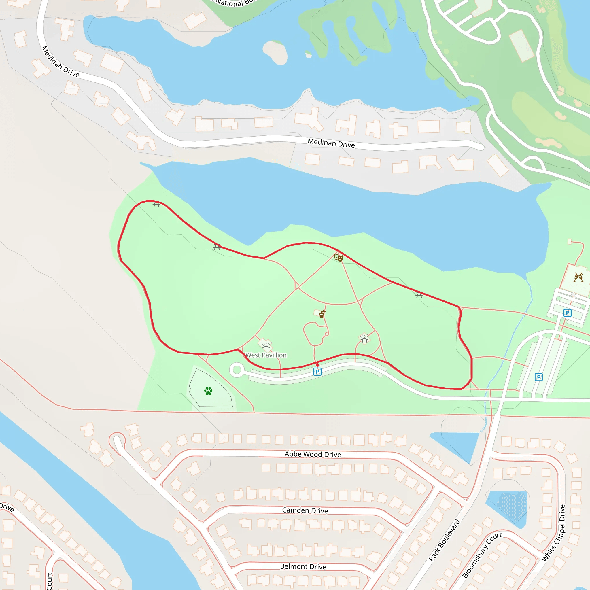 Medinah Drive Loop mobile static map