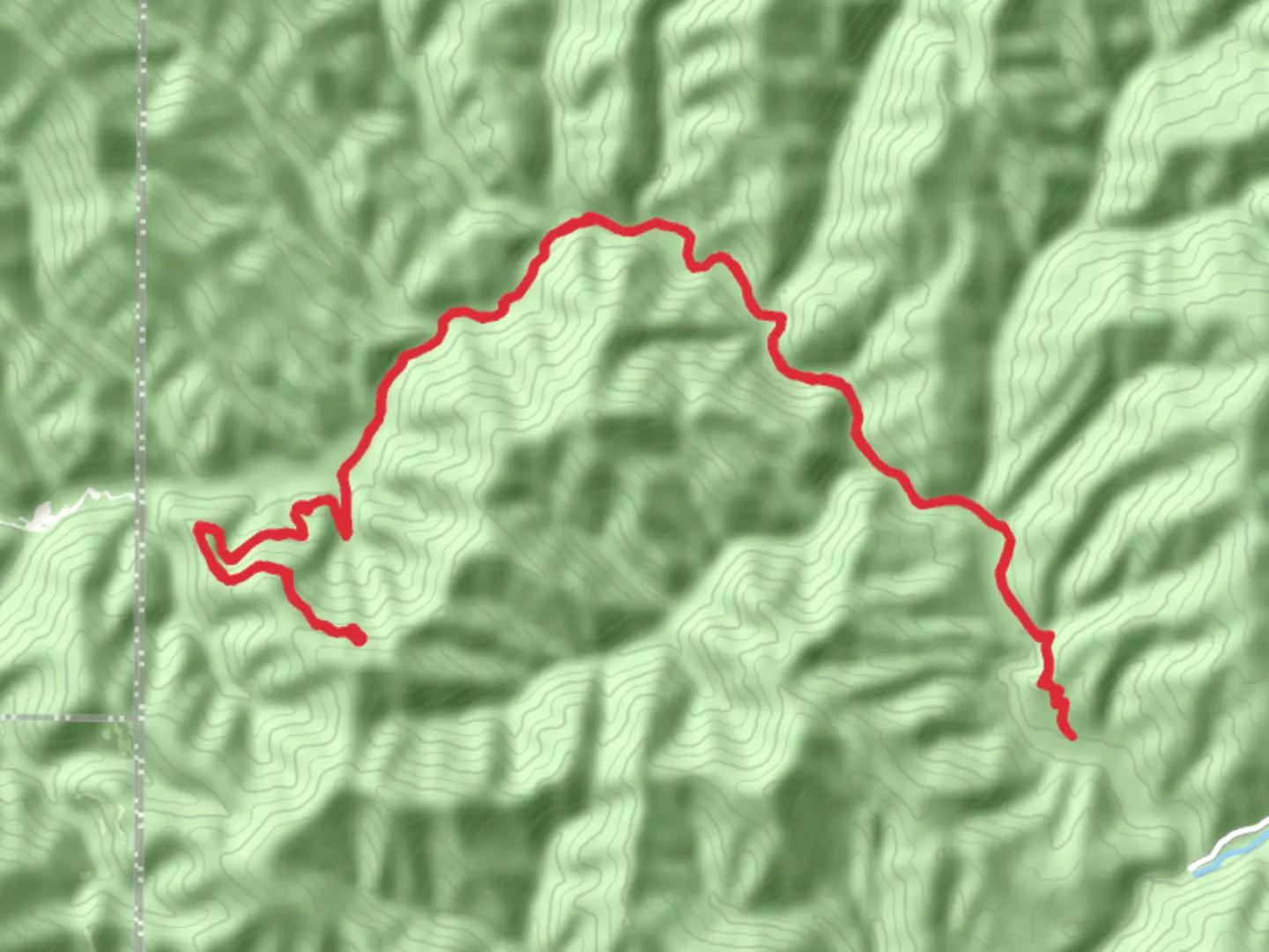 An image depicting the trail Independence Creek Trail and its surrounding area.
