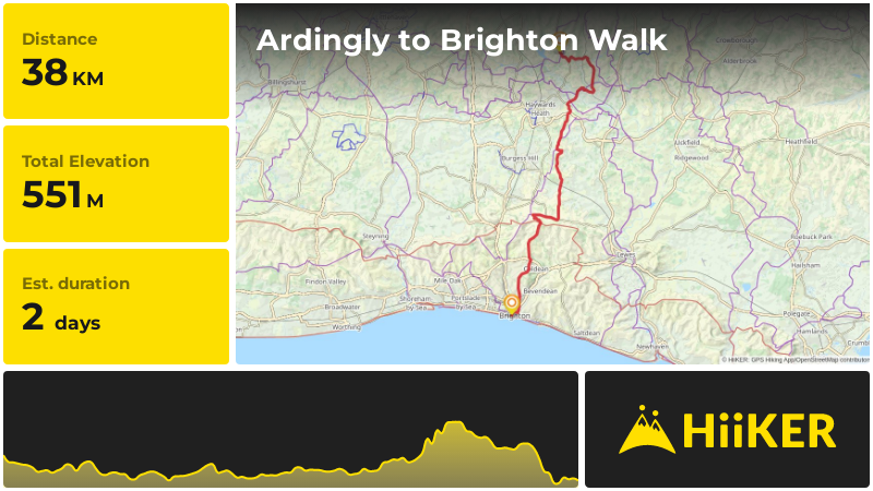 Ditchling Beacon London To Brighton Cycle Route Ardingly To
