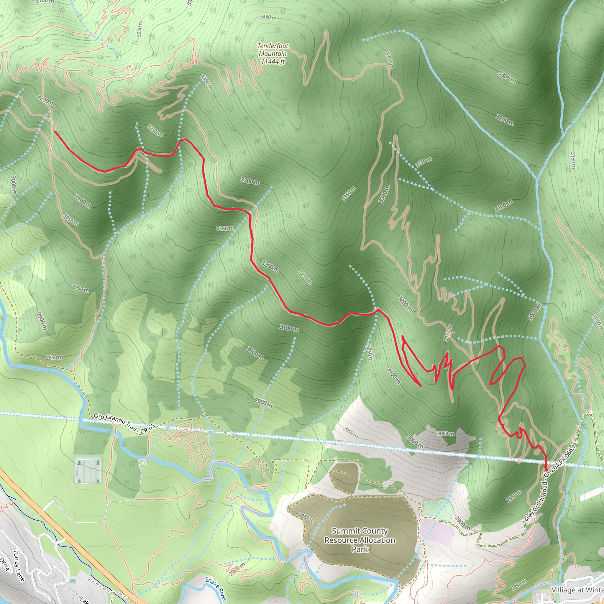 Wide Open Trail mobile static map