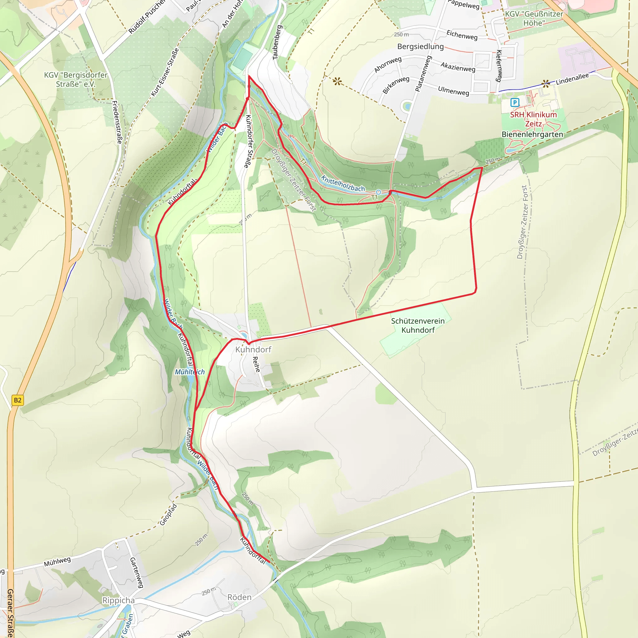 Kuhndorf Short Loop mobile static map