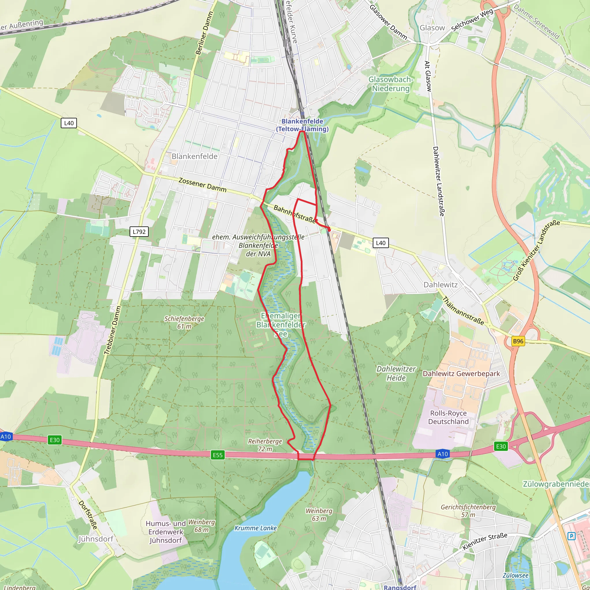 NSg Ehemaliger Blankenfelder See mobile static map