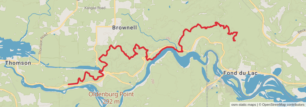 American Perimeter Trail - North Country Primary stage 140 Map