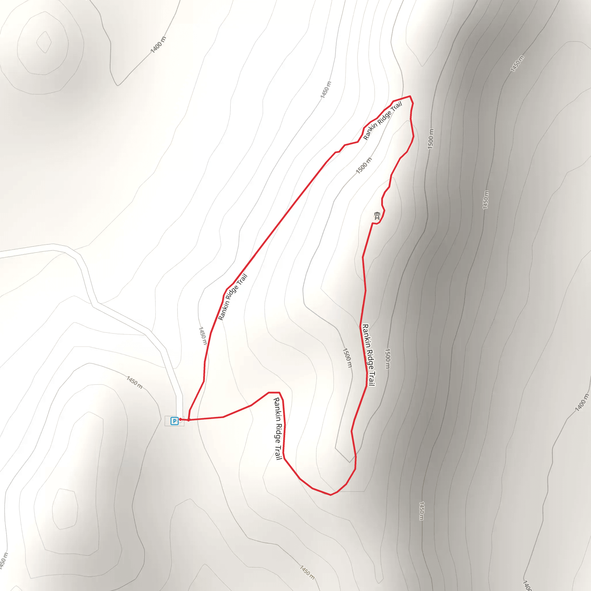 Rankin Ridge Trail mobile static map