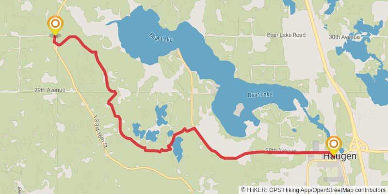 Ice Age National Scenic Trail stage 7 Map