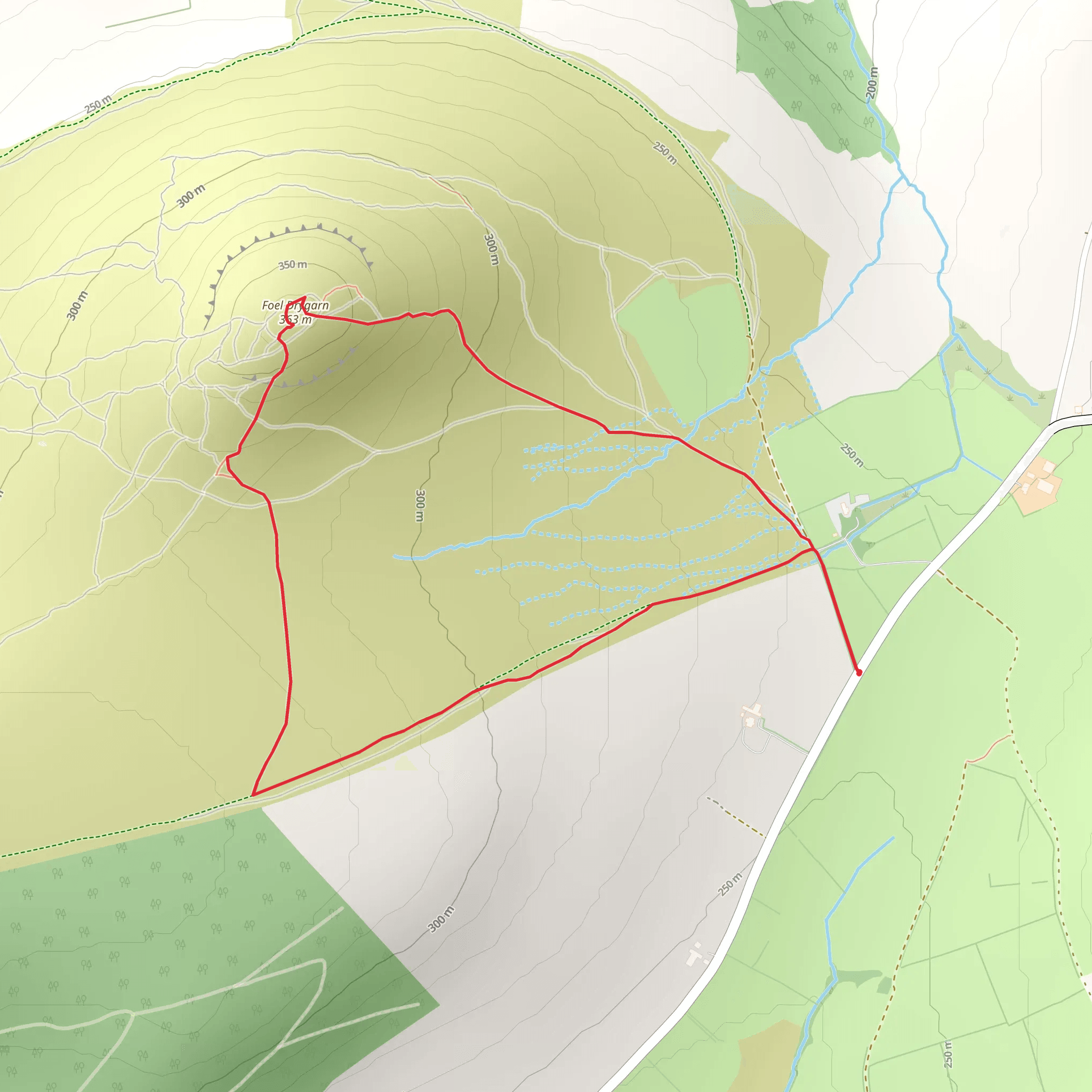 Foel Drygarn Hillfort - Preseli Hills mobile static map