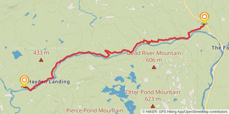 Maine Hut Trail stage 4 Map