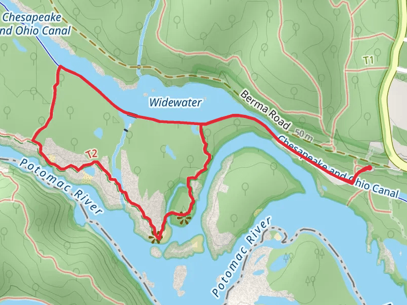 Chesapeake and Ohio Canal and Billy Goat Trail Section A Loop