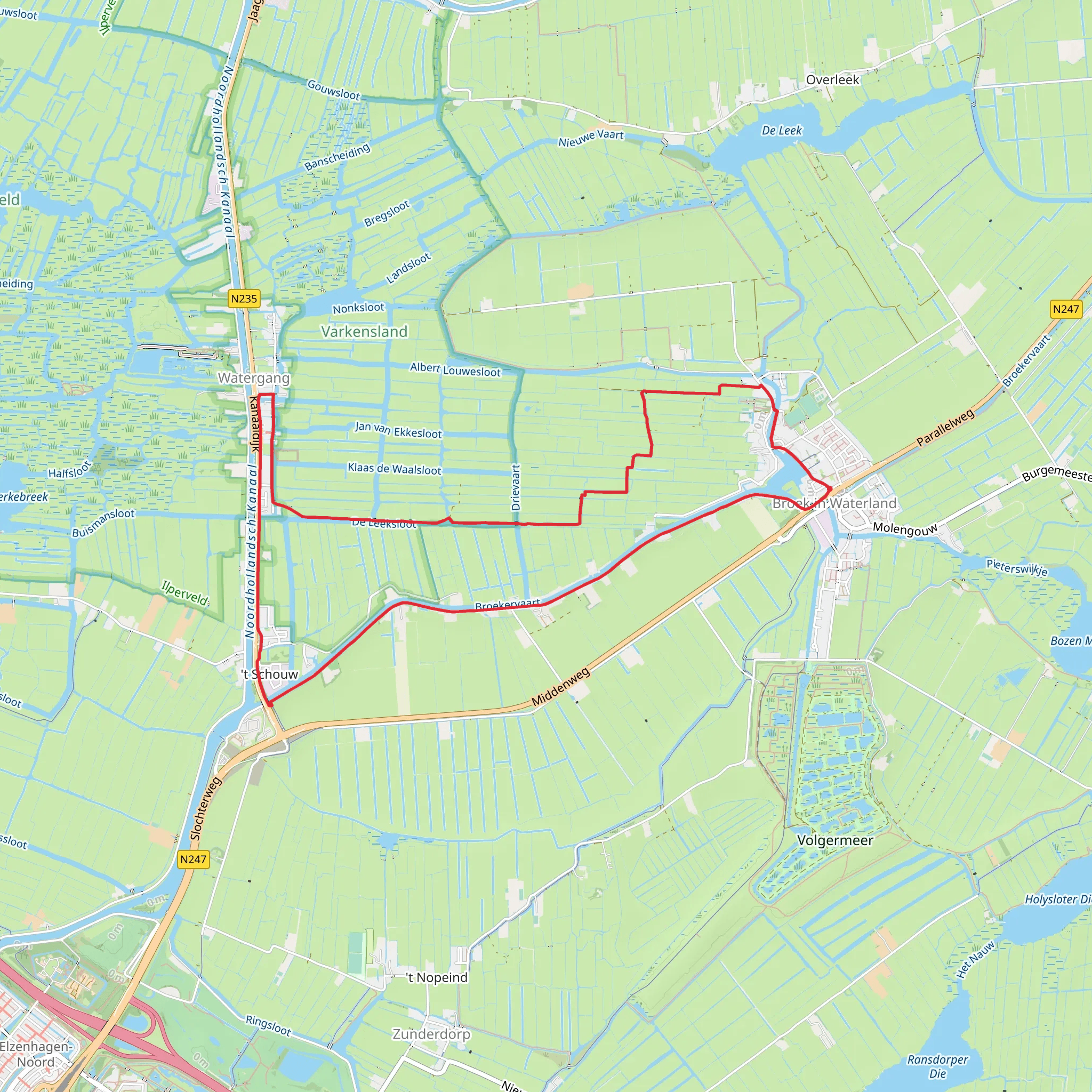 Laarzenpad Loop Route mobile static map
