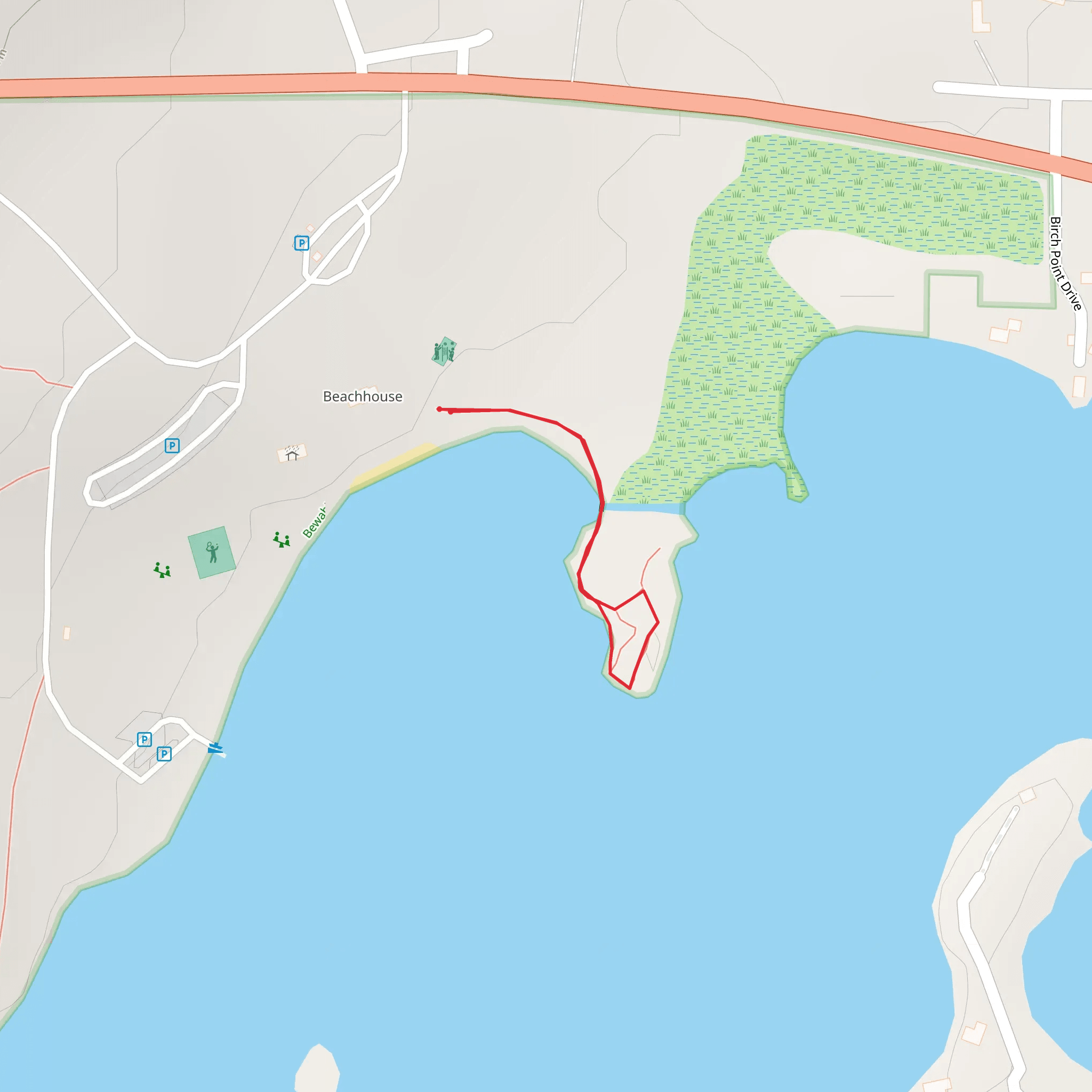 Bewabic State Park Walk mobile static map