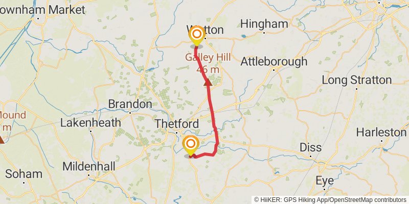 Greater Ridgeway Trail stage 27 Map