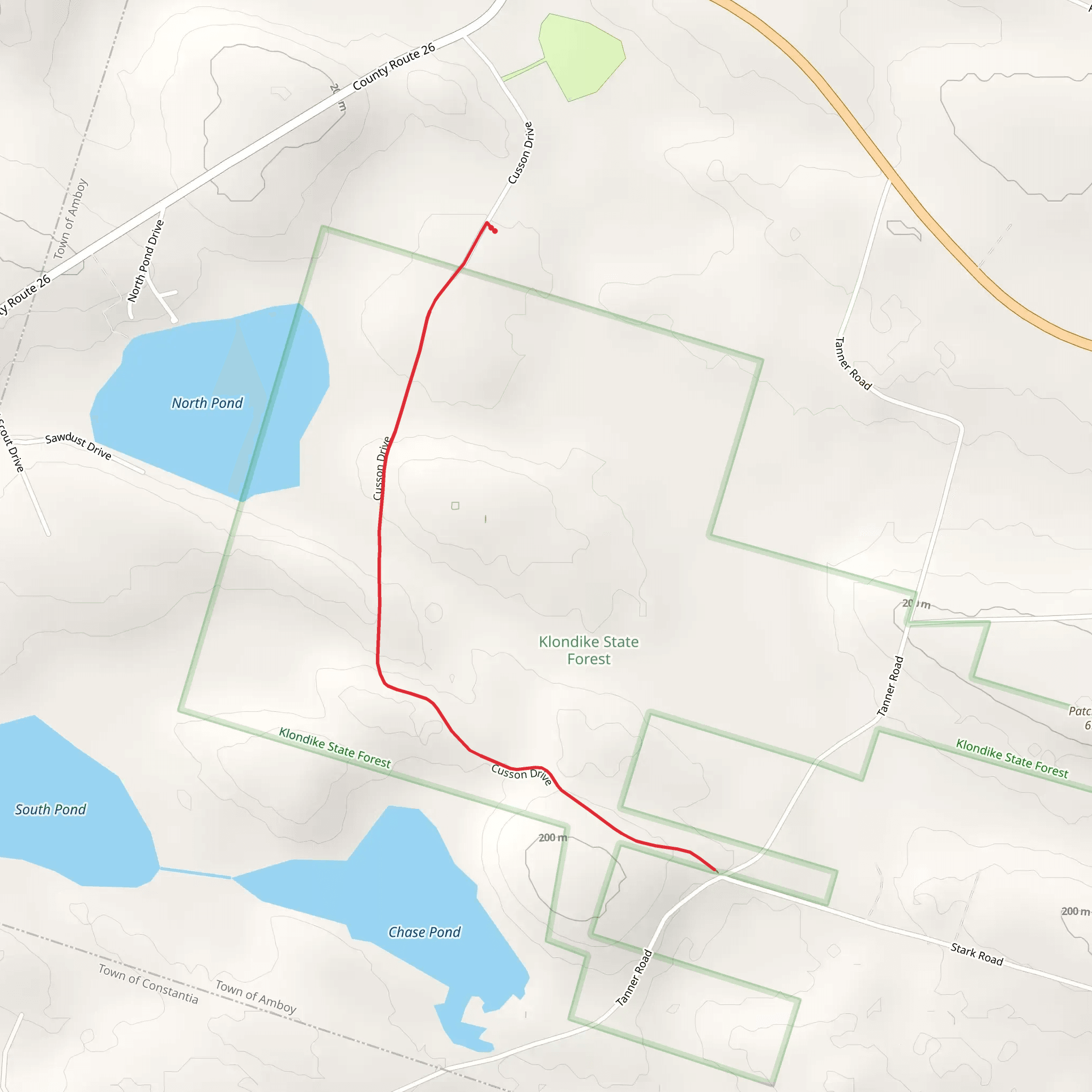 Cusson Walk mobile static map