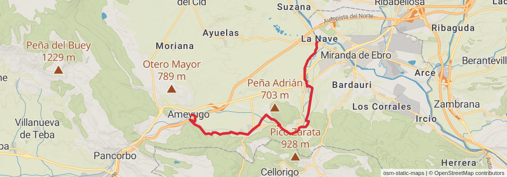 GR 291 Agua y Roca - del Ebro a los Obarenes stage 3 Map