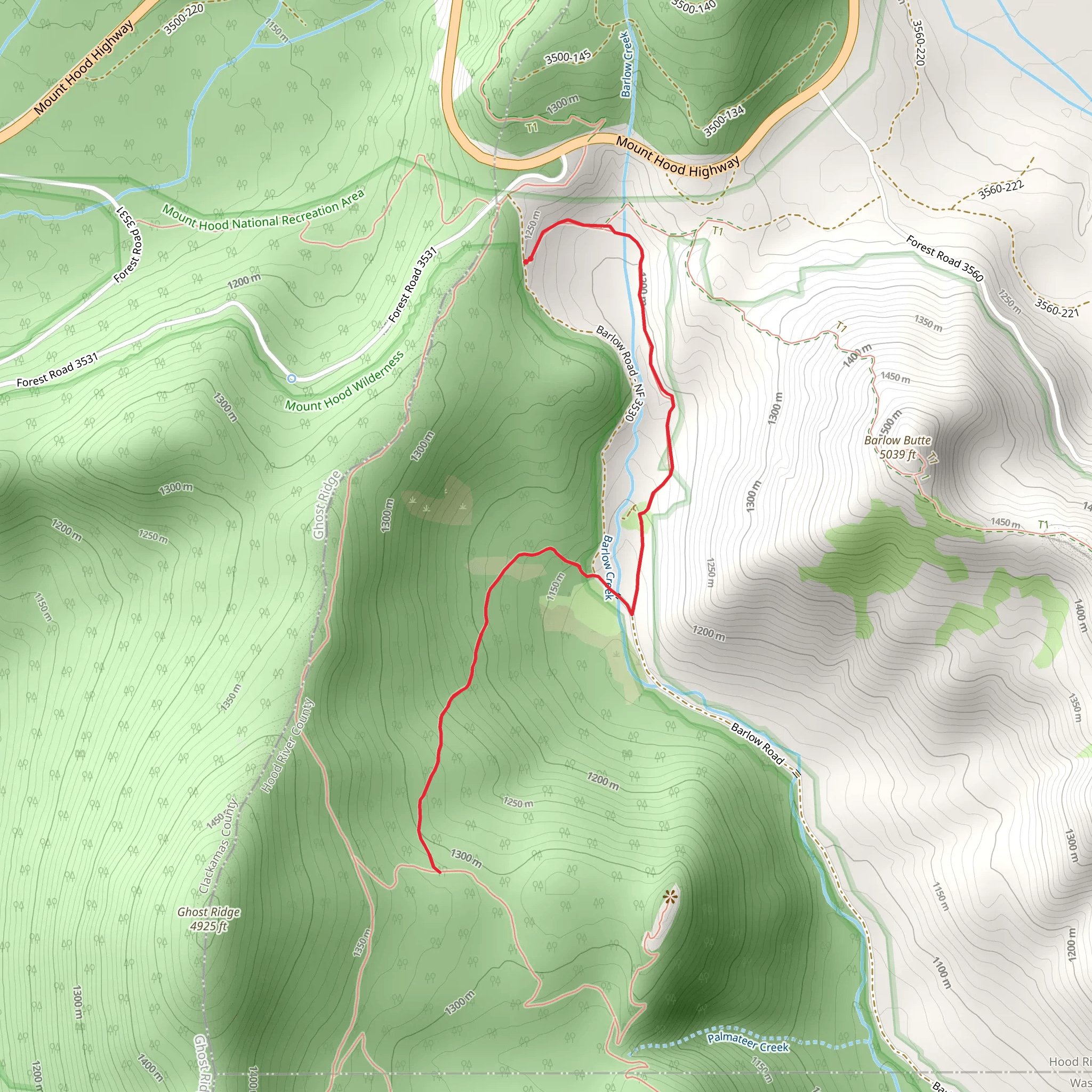 Devils Half Acre Trail mobile static map
