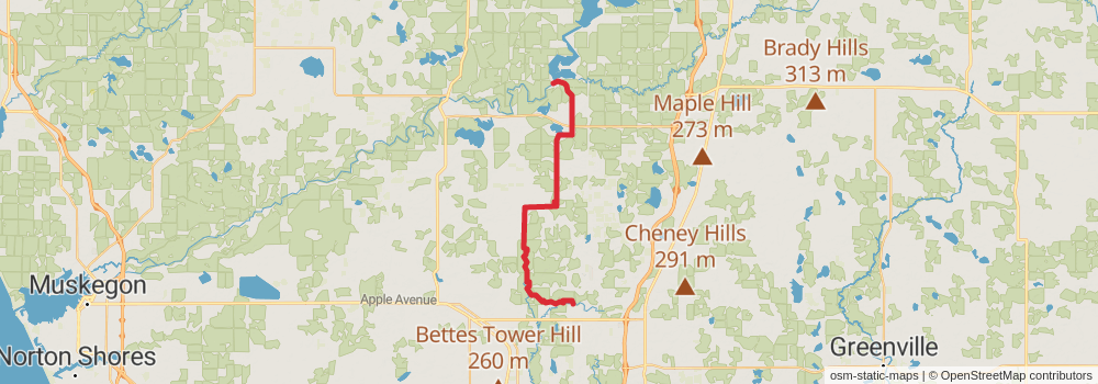 American Perimeter Trail - North Country Primary stage 48 Map