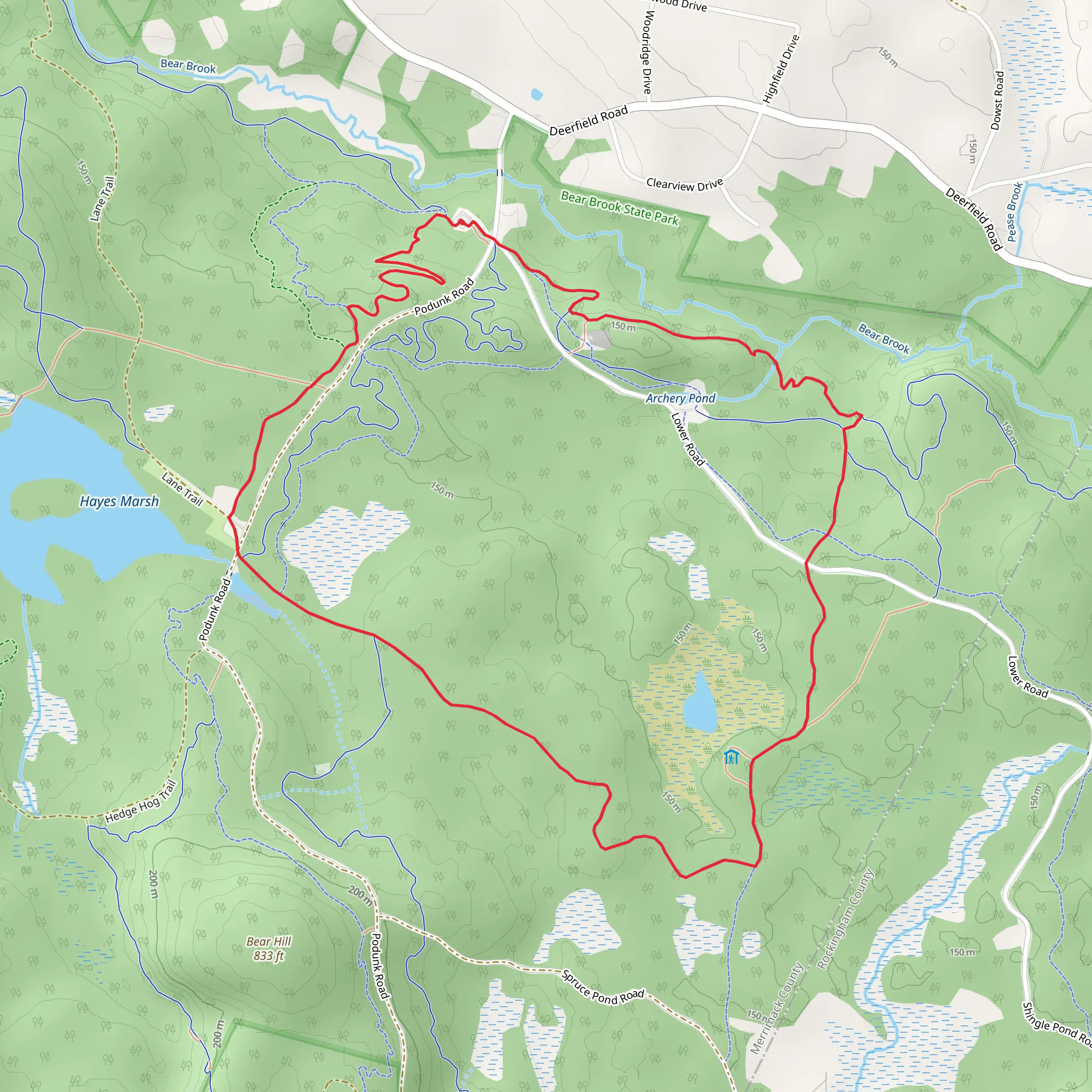 Broken Boulder Trail and Big Bear Loop Trail mobile static map
