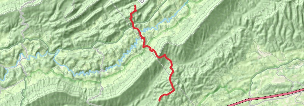 Appalachian Trail Section Hike - Bland to Damascus stage 4 Map
