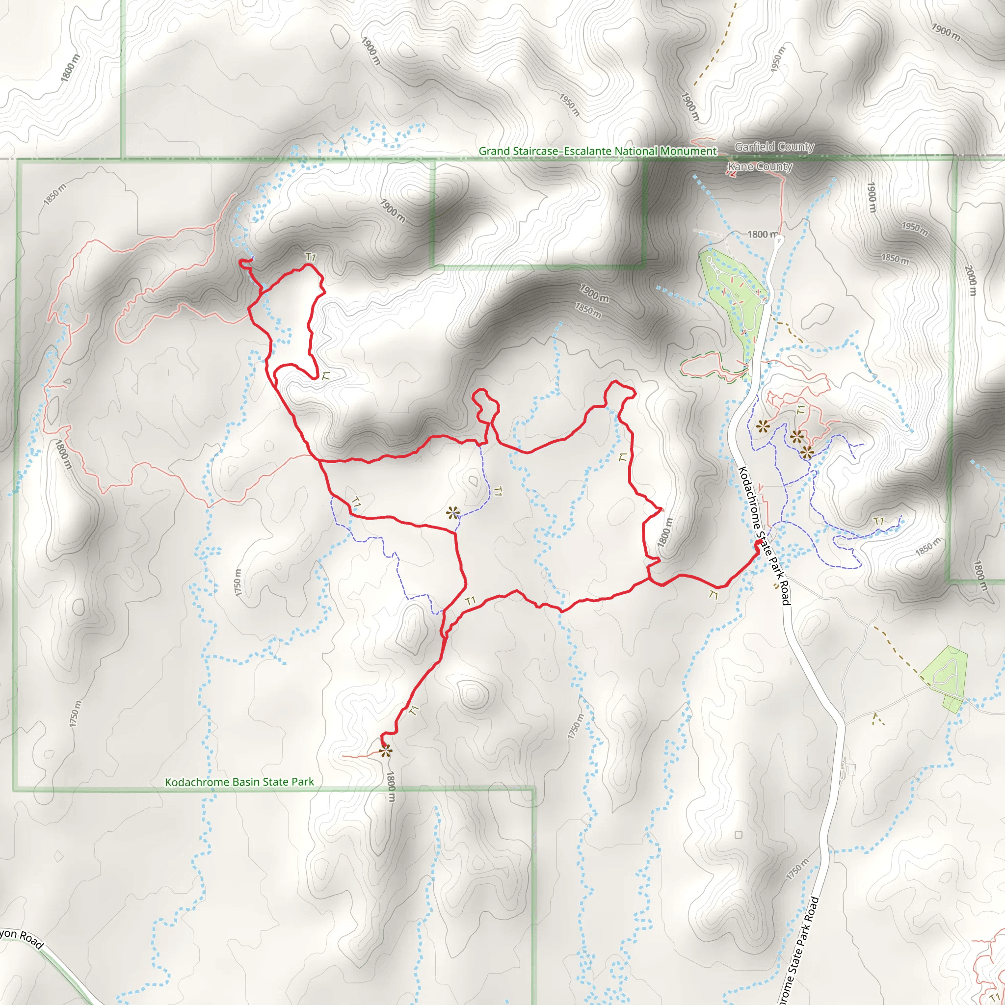 Panorama Loop Trail mobile static map